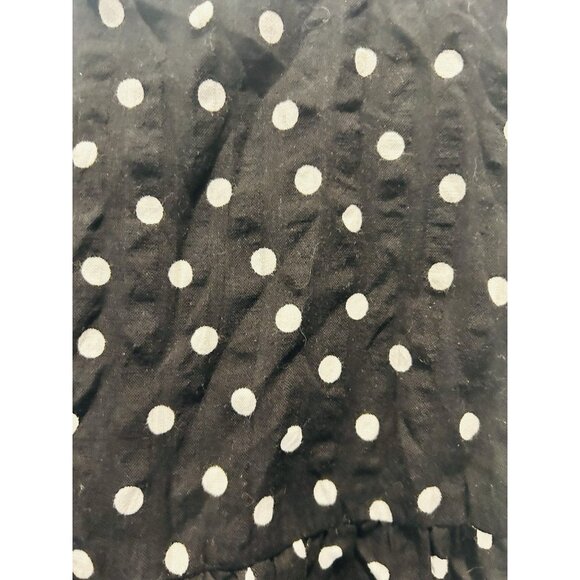 ASOS Retro A-Line Mini Dress Black White Polka Dot Fit Flare Retro Size 4 - Picture 11 of 12